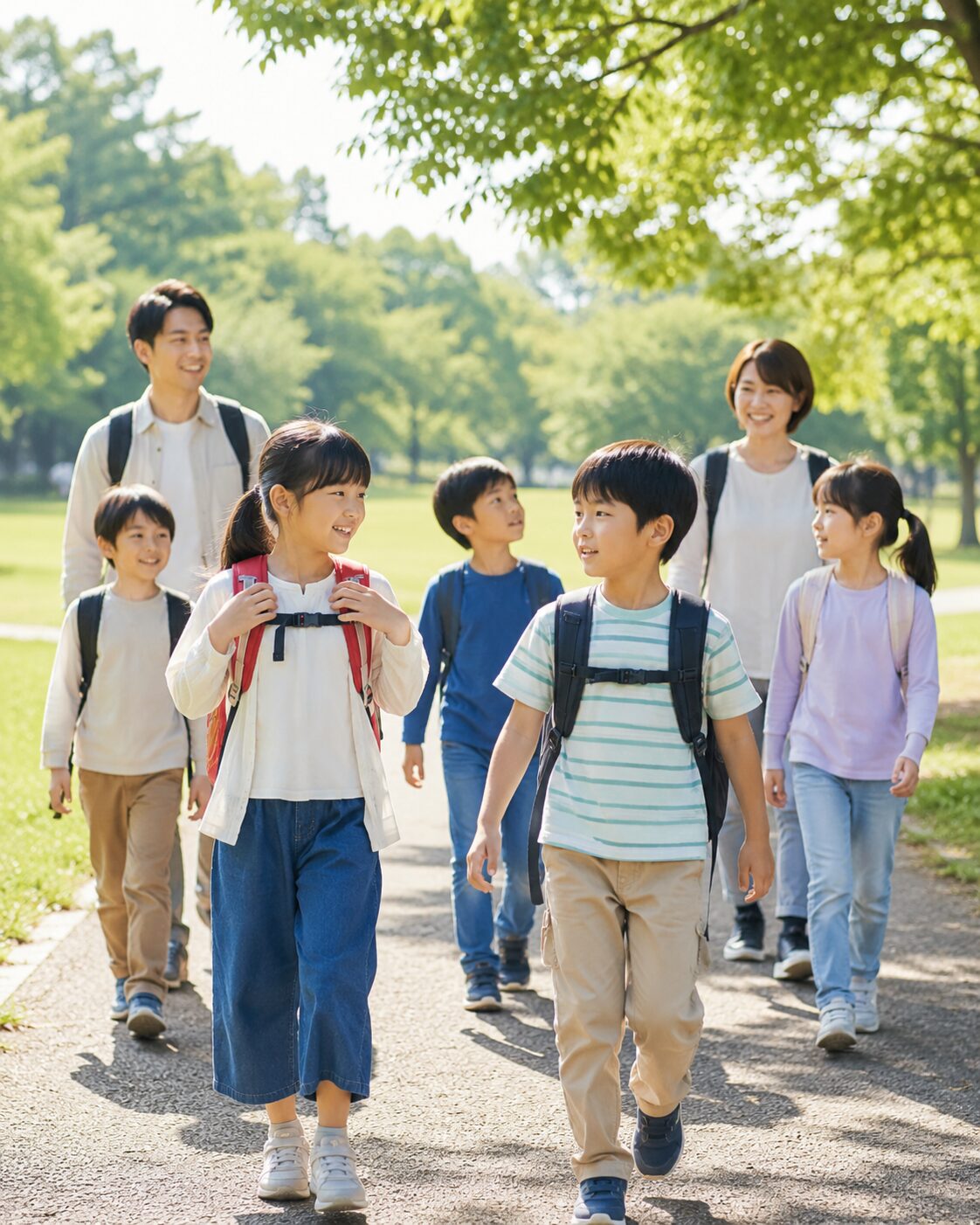 公園への遠足・外出活動のイメージ